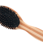 OVAL BAMBOO NATURAL BOAR'S HAIR POLISHING BRUSH 11 FILE